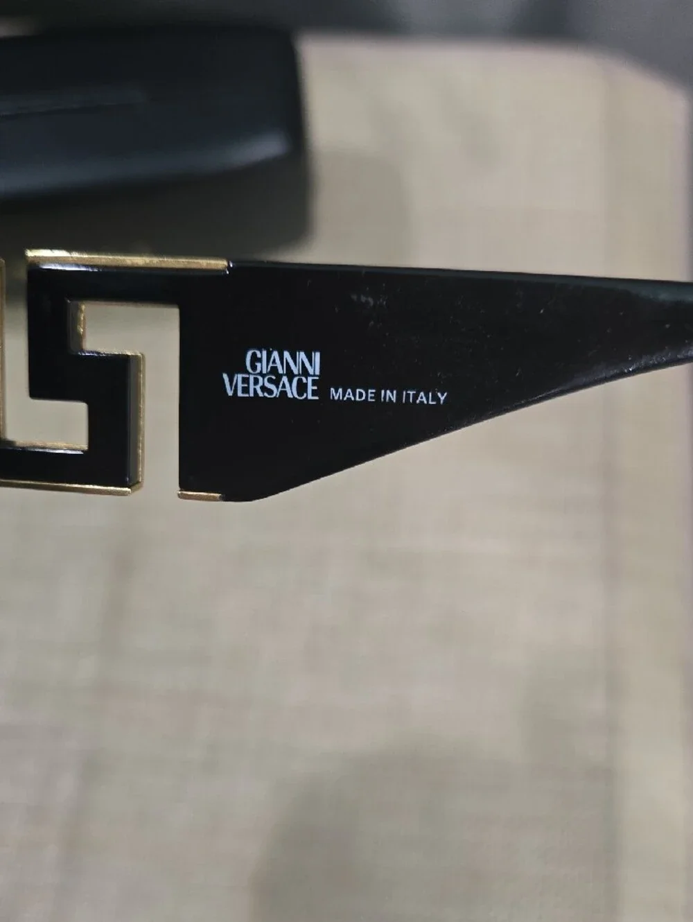Versace Black Gloss Oversized Women's Sunglasses